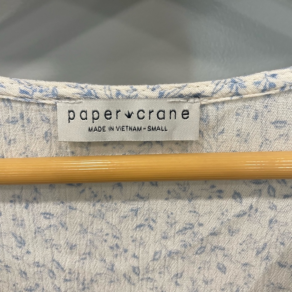 Women’s Small Paper Crane long sleeve blouse - Picture 4 of 8